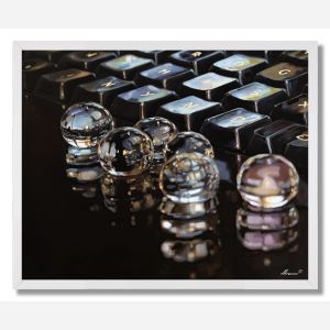 KEYBOARD REFLECTION - FRAMED