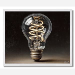 BULB FILAMENT TWIST - FRAMED