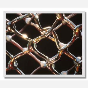 WIRE GRID GLOW - FRAMED