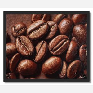 COFFEE BEAN TEXTURE - FRAMED
