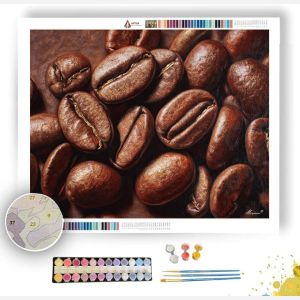 COFFEE BEAN TEXTURE - Paint by Numbers Full Kit