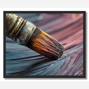 BRUSH TIP IN MOTION - FRAMED