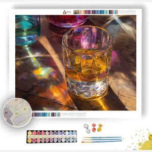 LIGHT BEAM ON GLASS - Paint by Numbers Full Kit