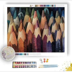 COLORED PENCIL FOREST - Paint by Numbers Full Kit