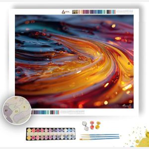 PAINT PUDDLE MACRO - Paint by Numbers Full Kit