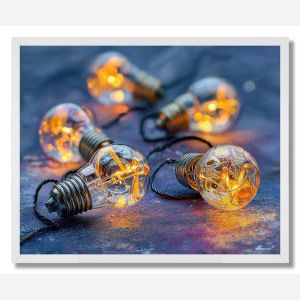 STRING LIGHT MICROSCAPE - FRAMED