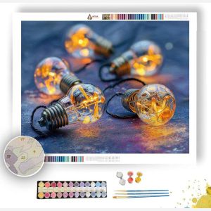 STRING LIGHT MICROSCAPE - Paint by Numbers Full Kit