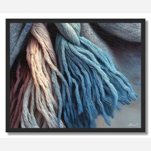 PAINT STAINED CLOTH - FRAMED