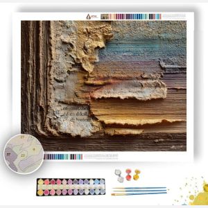BOOK PAGE TEXTURE - Paint by Numbers Full Kit