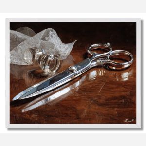 SCISSORS EDGE DETAIL - FRAMED