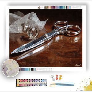 SCISSORS EDGE DETAIL - Paint by Numbers Full Kit