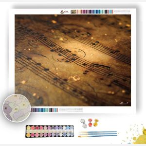 SHEET MUSIC CLOSE - Paint by Numbers Full Kit