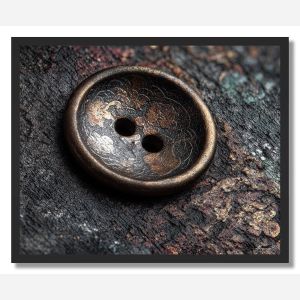 METAL BUTTON MACRO - FRAMED