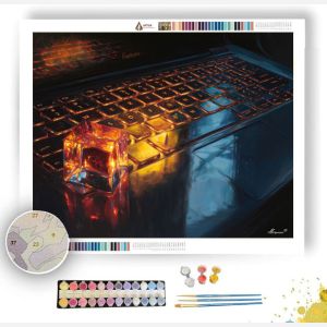 LAPTOP KEY LIGHT - Paint by Numbers Full Kit