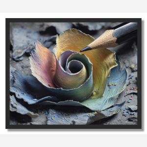 PENCIL SHAVINGS LIGHT - FRAMED