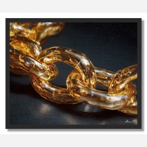 GOLD CHAIN LIGHT - FRAMED