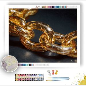 GOLD CHAIN LIGHT - Paint by Numbers Full Kit