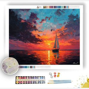 SUNSET WATERS - Paint by Numbers Full Kit