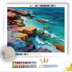 COBALT CLIFFS - Paint by Numbers Full Kit