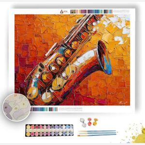 SAXOPHONE HEAT - Paint by Numbers Full Kit