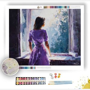 WOMAN BY WINDOW - Paint by Numbers Full Kit