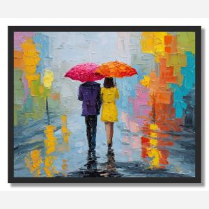 WALK IN THE RAIN - FRAMED