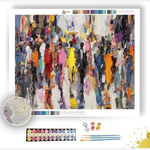 CROWD IN MOTION - Paint by Numbers Full Kit