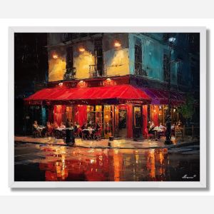RED CORNER CAFE - FRAMED