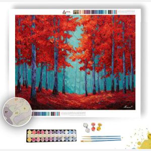 CRIMSON WOODS - Paint by Numbers Full Kit