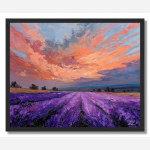 PURPLE MEADOW - FRAMED