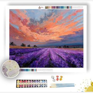 PURPLE MEADOW - Paint by Numbers Full Kit