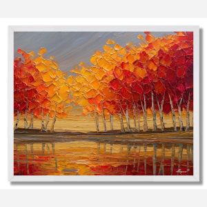 BURNING TREELINE - FRAMED