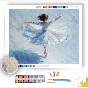 WHITE SWIRL - Paint by Numbers Full Kit