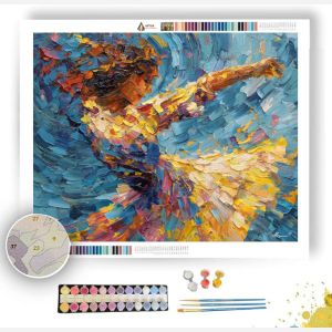 MOTION IN BLUE - Paint by Numbers Full Kit