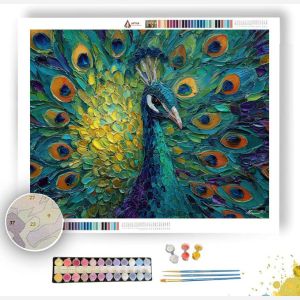 PEACOCK COLOR - Paint by Numbers Full Kit