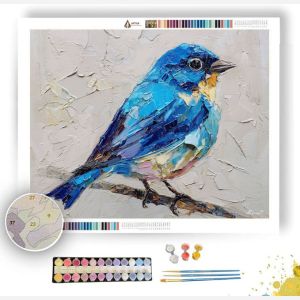 BLUE BIRD SONG - Paint by Numbers Full Kit