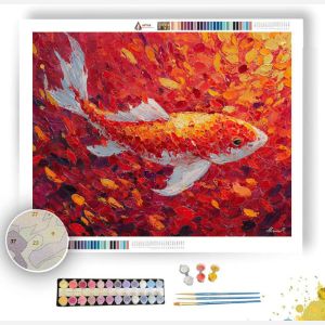 GOLDEN FISH LIGHT - Paint by Numbers Full Kit