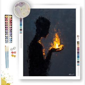 LIGHT IN HAND B&W - Paint by Numbers Full Kit