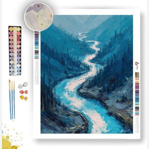 BLUE STREAM - Paint by Numbers Full Kit