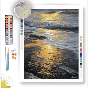 GOLD FOAM B&W - Paint by Numbers Full Kit