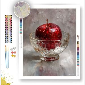 APPLE IN FOCUS B&W - Paint by Numbers Full Kit