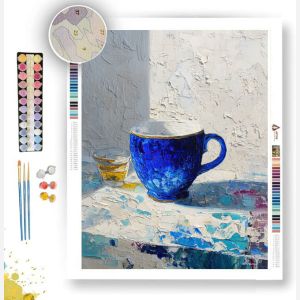 SAPPHIRE CUP B&W - Paint by Numbers Full Kit