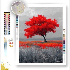 RUBY TREE B&W - Paint by Numbers Full Kit