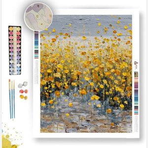 GOLD FIELD B&W - Paint by Numbers Full Kit