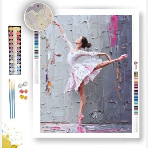 BALLET LIGHT B&W - Paint by Numbers Full Kit