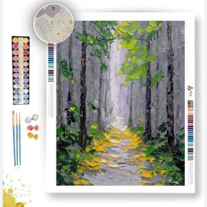 GREEN PATH B&W - Paint by Numbers Full Kit