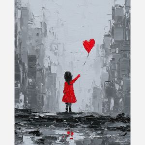 GIRL WITH BALLOON B&W