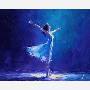 DANCER IN BLUE LIGHT
