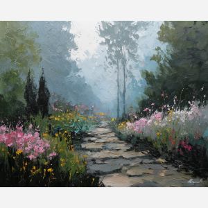 MISTY GARDEN PATH
