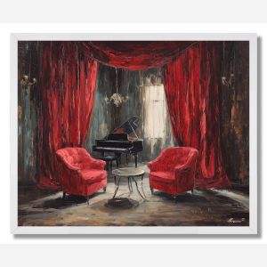 RED SALON - FRAMED